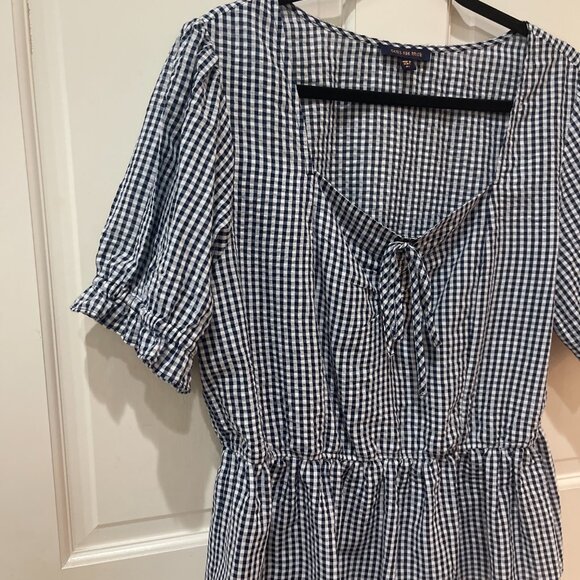 Navy and white cute top size XL by Skies Are Blue - Picture 4 of 6